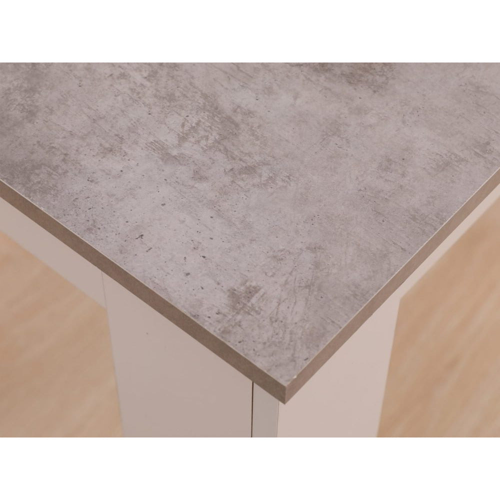 Dining Table Rectangular Wooden 120M-Grey & White