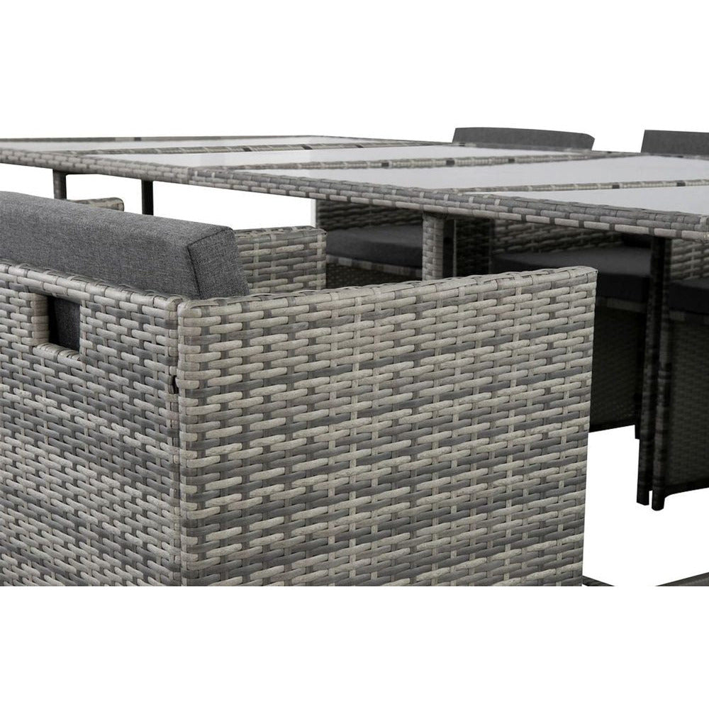 Bali 13PC  Outdoor Dining Set - Grey