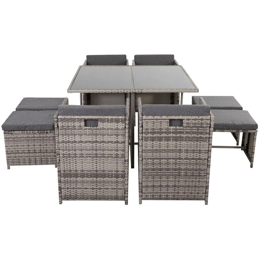 Horrocks 8 Seater Outdoor Dining Set - Grey