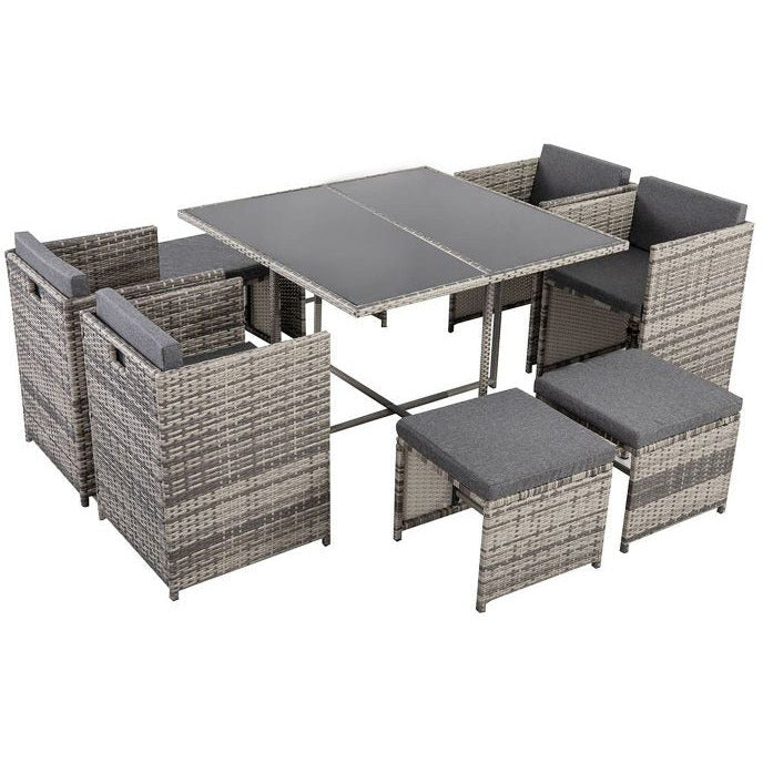 Horrocks 8 Seater Outdoor Dining Set - Grey