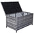 Outdoor PE Wicker Storage Box Garden 320L-Grey