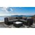 6PCS Outdoor Modular Lounge Sofa Coogee - Black