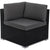 6PCS Outdoor Modular Lounge Sofa Coogee - Black