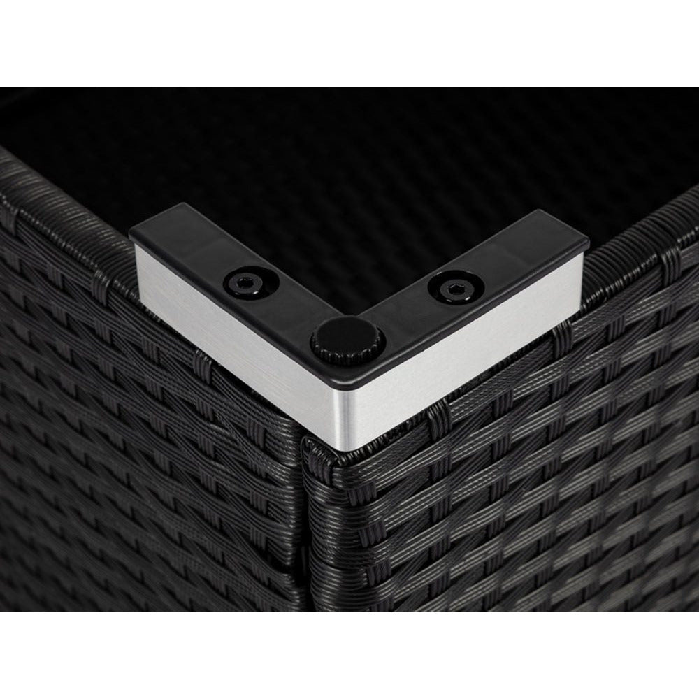 8PCS Outdoor Furniture Modular Lounge Sofa Lizard - Black