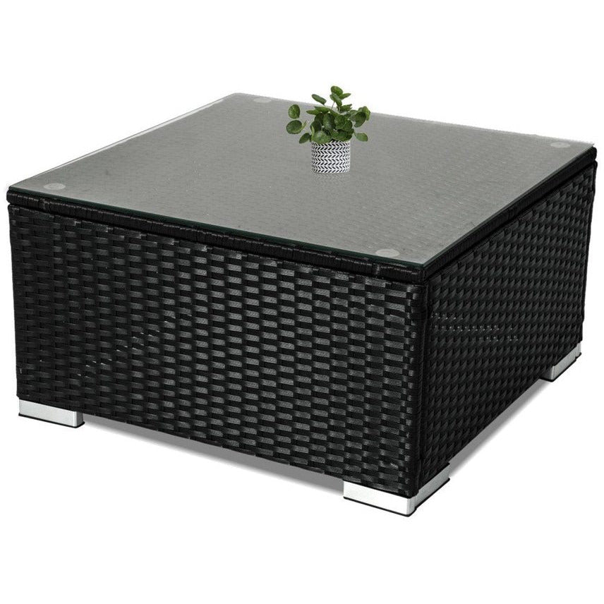 8PCS Outdoor Furniture Modular Lounge Sofa Lizard - Black