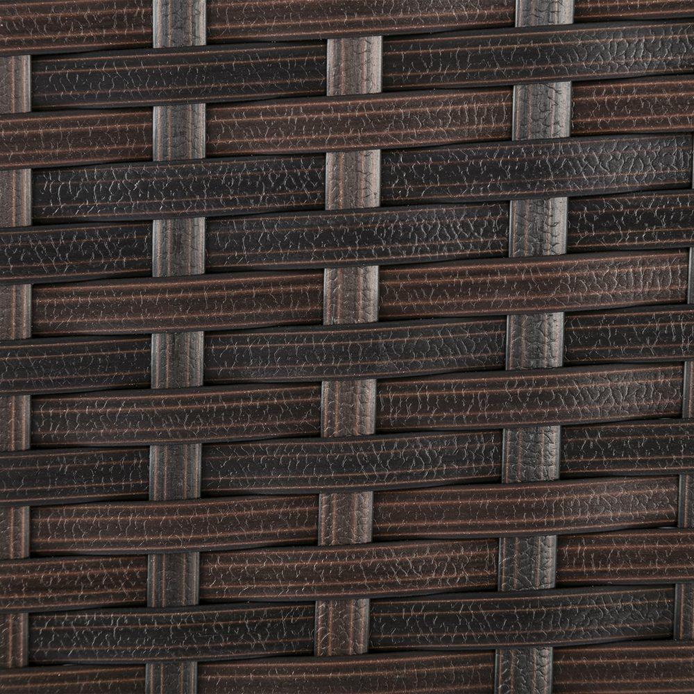 4 Seater Wicker Outdoor Lounge Set &#8211; Brown