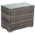 Outdoor Wicker End Table Grey