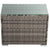 Outdoor Wicker End Table Grey