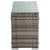 Outdoor Wicker End Table Grey