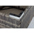 7PC Outdoor Wicker Lounge with Storage Corner (Grey)