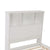 Single Size Solid Pine Timber Bed Frame with Bookshelf Headboard- White