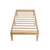 Single Size Warm Wooden Natural Bed Base Frame