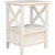 2-tier Bedside Table with Storage Drawer 2 PC &#8211; White