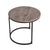 2 Piece Nesting Coffee Tables Set Dark Grey
