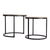 2 Piece Nesting Coffee Tables Set Dark Grey