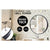 La Bella Black Wall Mirror Round Aluminum Frame Makeup Decor Bathroom Vanity 70cm