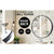 La Bella Black Wall Mirror Round Aluminum Frame Makeup Decor Bathroom Vanity 80cm