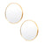 2 Set La Bella Gold Wall Mirror Round Aluminum Frame Makeup Decor Bathroom Vanity 50cm