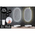 2 Set La Bella LED Wall Mirror Oval Touch Anti-Fog Makeup Decor Bathroom Vanity 50x75cm