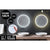 2 Set La Bella LED Wall Mirror Round Touch Anti-Fog Makeup Decor Bathroom Vanity 50cm