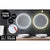 2 Set La Bella LED Wall Mirror Round Touch Anti-Fog Makeup Decor Bathroom Vanity 70cm