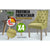 La Bella 4 Set Green French Provincial Dining Chair Amour Oak Leg