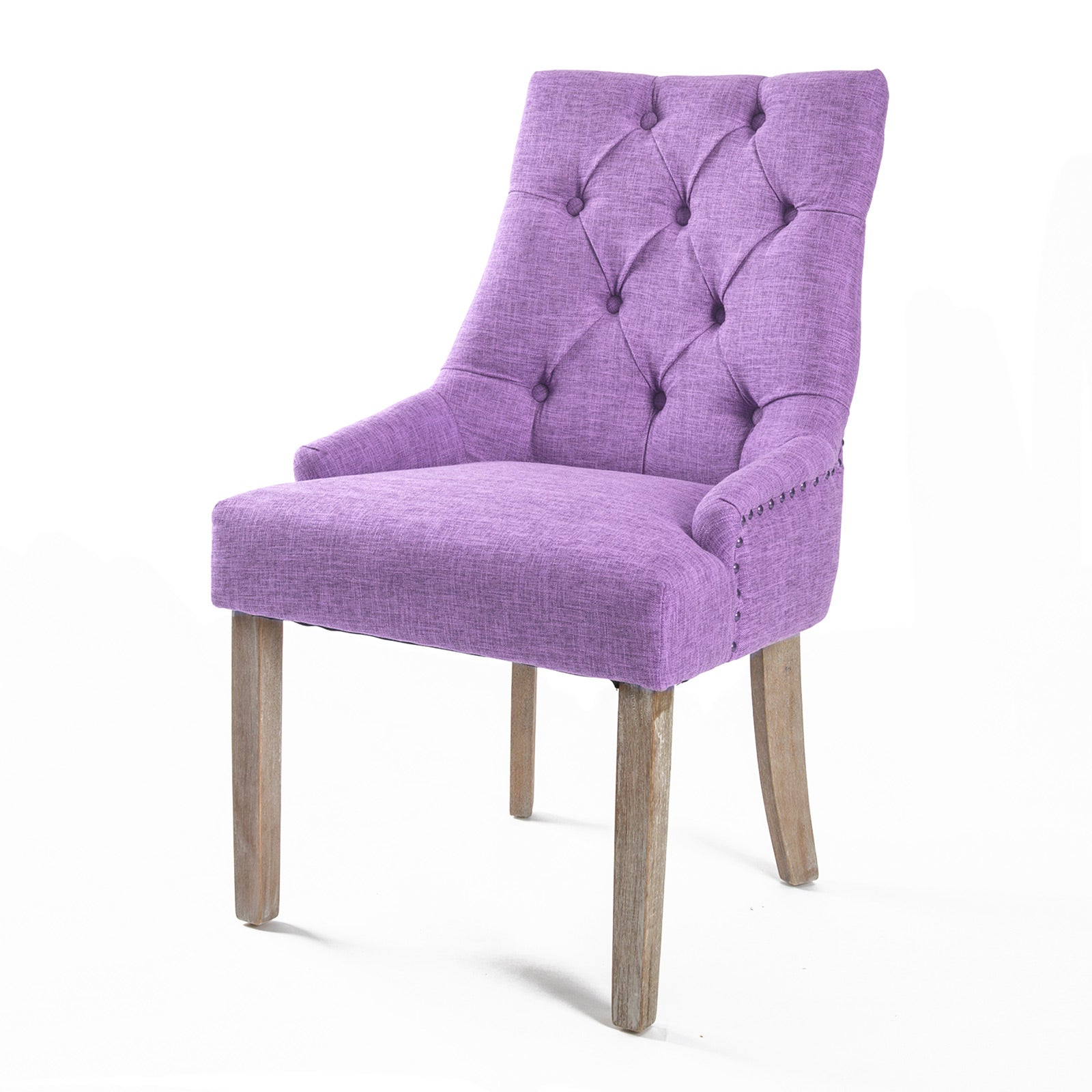 La Bella Violet French Provincial Dining Chair Amour Oak Leg