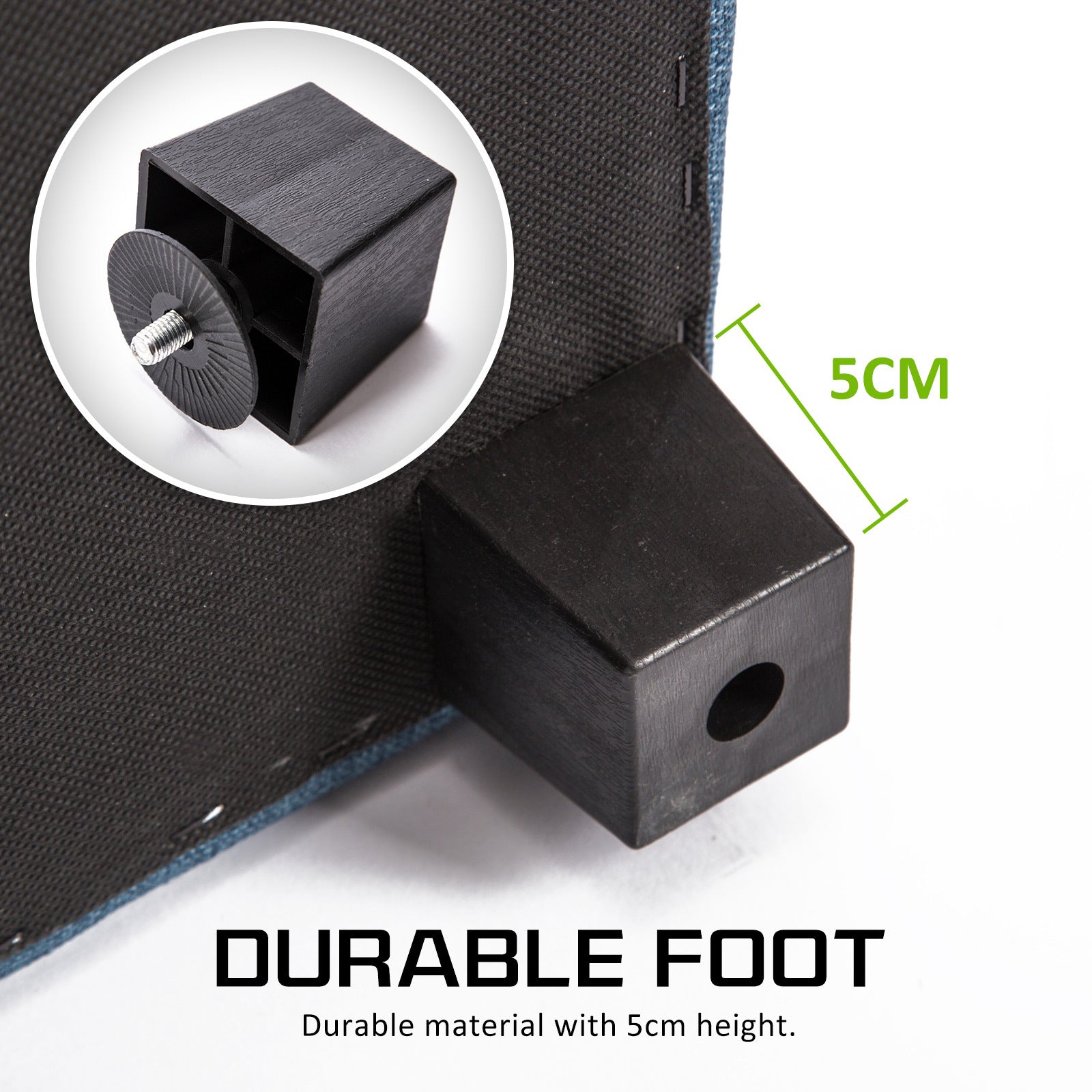 La Bella 102cm Light Grey Storage Ottoman Stool Fabric