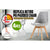 La Bella 4 Set Grey Retro Dining Cafe Chair Padded Seat