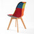 La Bella 4 Set Multi Colour Retro Dining Cafe Chair Padded Seat