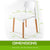 La Bella 2 Set White Retro Belloch Stackable Dining Cafe Chair
