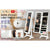 La Bella 146cm White Mirror Jewellery Cabinet Storage Organiser LUVO