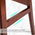 La Bella 4 Set 65cm White Brown Wooden Bar Stool Sophia Leather