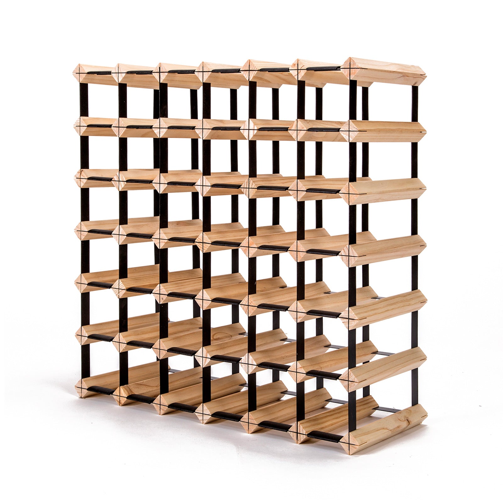 La Bella 42 Bottle Timber Wine Rack Storage Cellar Organiser