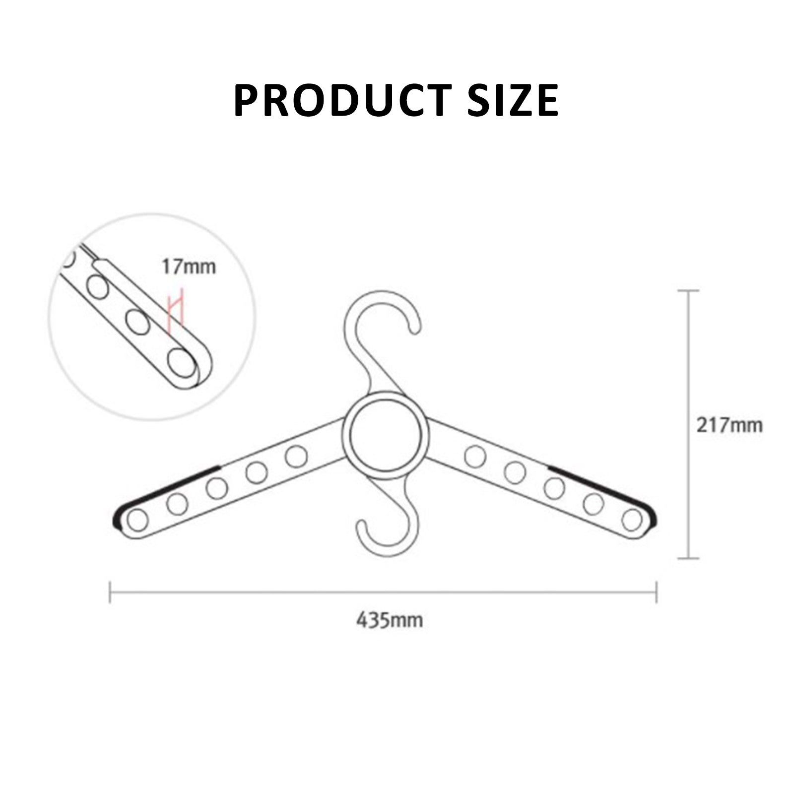 WING 50 Set White Plus Hanger Multiple Clothes Rack Organizer Foldable