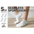 Rexy 4 Pack Small White Seamless Sport Sneakers Socks Non-Slip Heel Tab