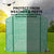 Home Ready Apex 3.5x2x2M Garden Greenhouse Walk-In Shed PE