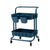 Kandoka 2 Tier Blue Trolley Cart Storage Utility Rack Organiser Swivel Kitchen