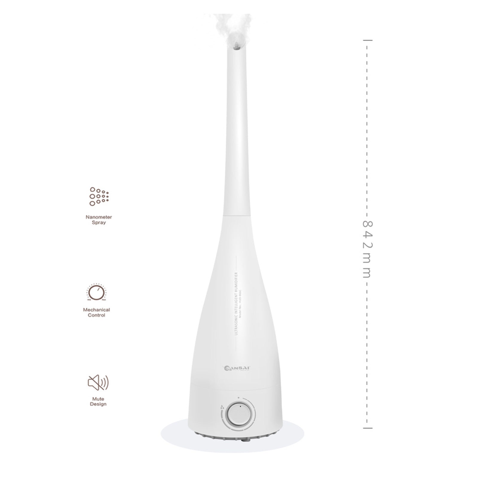 2X SANSAI 3.3L White Air Humidifier Ultrasonic Cool Mist