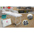 Forever Beauty White Portable Beauty Massage Table Bed Therapy Waxing 2 Fold 55cm Aluminium