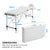 Forever Beauty White Portable Beauty Massage Table Bed Therapy Waxing 2 Fold 55cm Aluminium