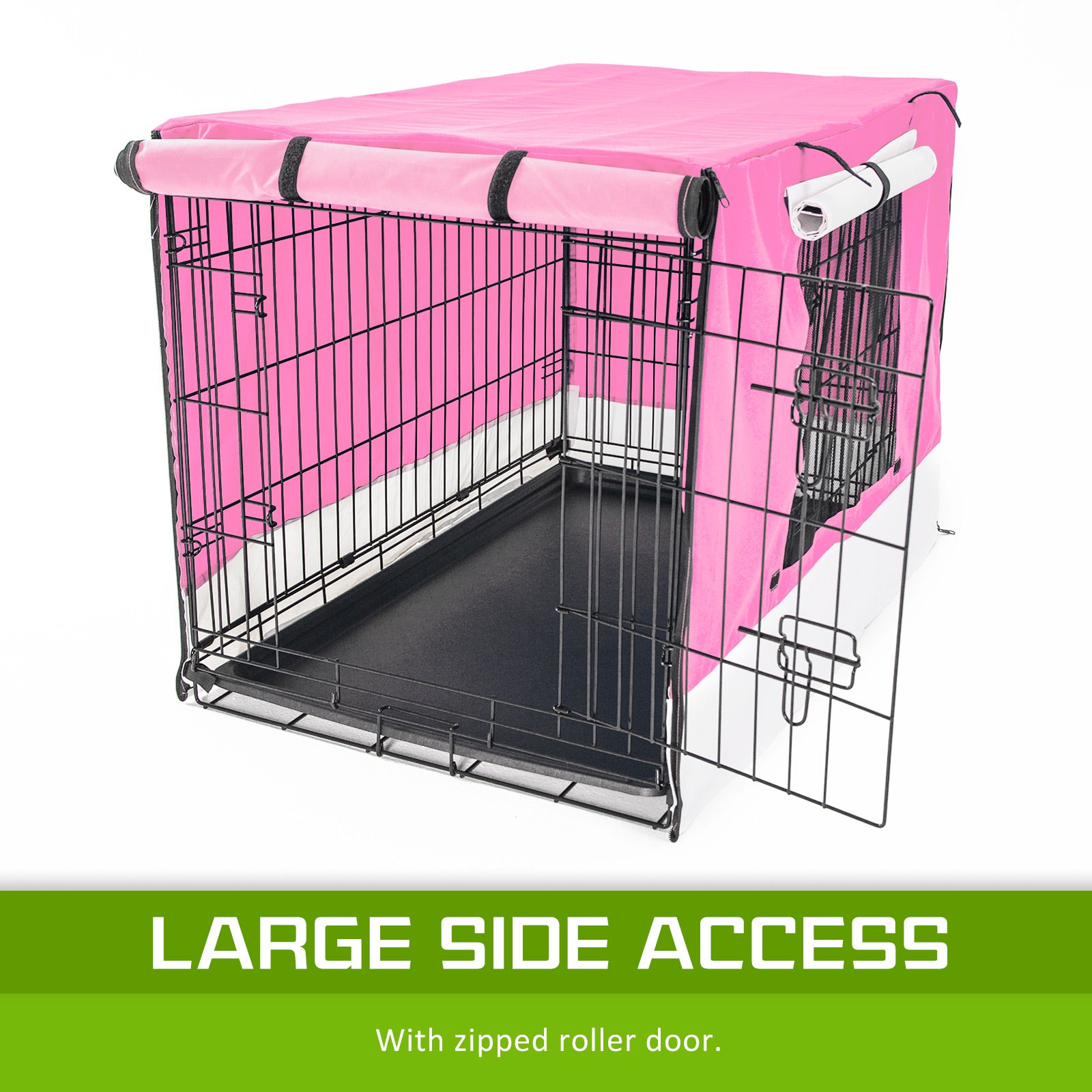 Paw Mate Pink Cage Cover Enclosure for Wire Dog Cage Crate 42in