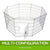 Paw Mate Pet Playpen 8 Panel 42in Foldable Dog Exercise Enclosure Fence Cage