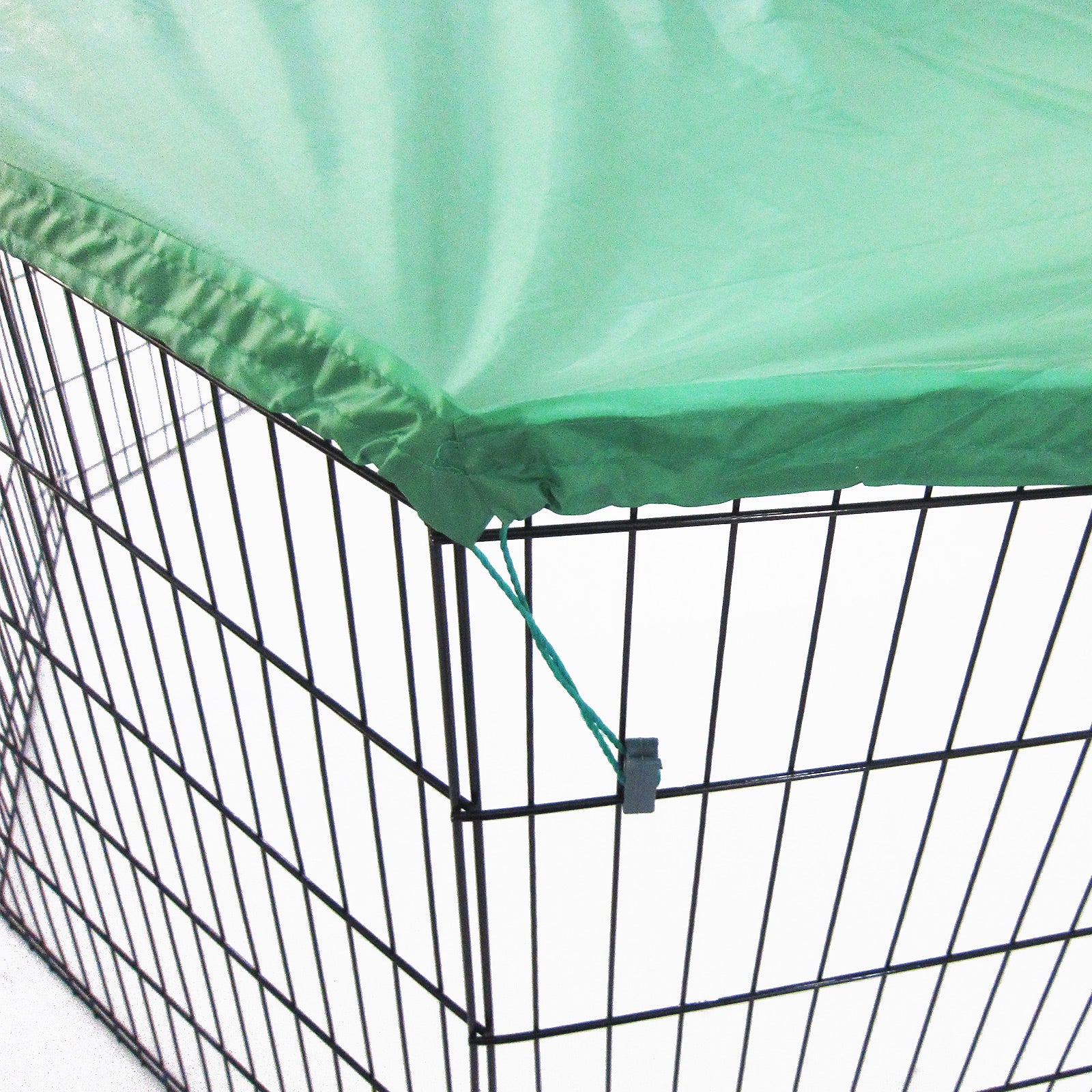 Paw Mate Green Net Cover for Pet Playpen 24in Dog Exercise Enclosure Fence Cage