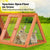 Paw Mate Rabbit Hutch Ester Triangular Wooden Chicken Guinea Pig Cage