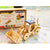 Model Bulldozer Tipper truck: Solar or battery powered plywood model-includes Motor or Solar powered options plus paint brush set