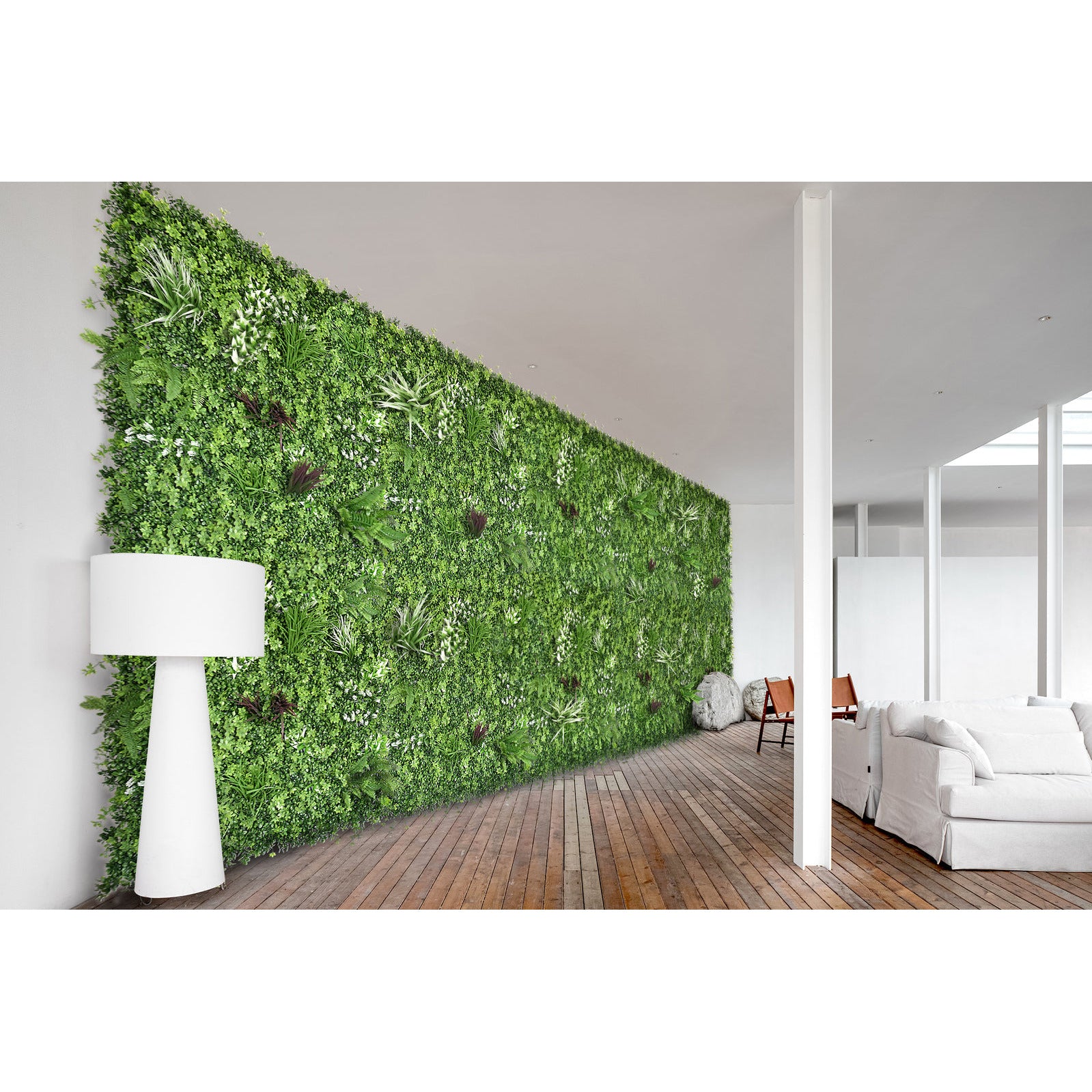 1 SQM Artificial Plant Wall Grass Panels Vertical Garden Foliage Tile Fence 1X1M Green