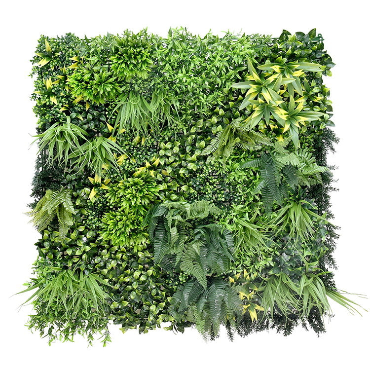 1 SQM Artificial Plant Wall Grass Panels Vertical Garden Foliage Tile Fence 1X1M Green