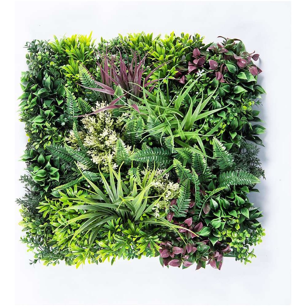 YES4HOMES 12 Artificial Plant Wall Grass Panels Vertical Garden Foliage Tile Fence 50X50 CM