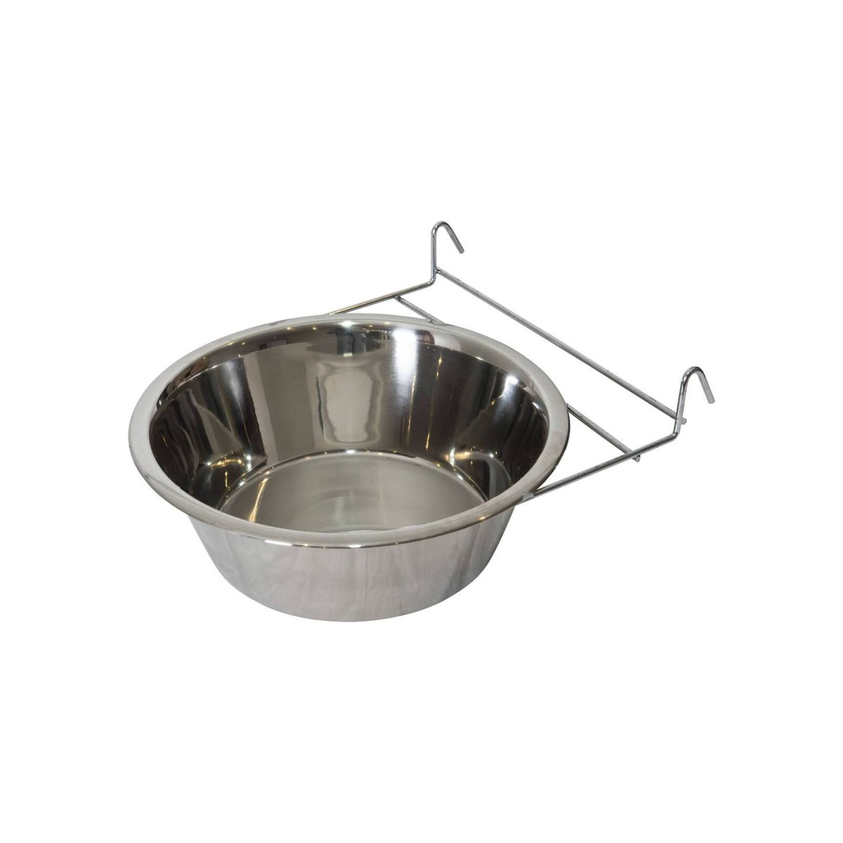 YES4PETS 2 x Stainless Steel Pet Rabbit Bird Dog Cat Water Food Bowl Feeder Chicken Poultry Coop Cup 2.8L